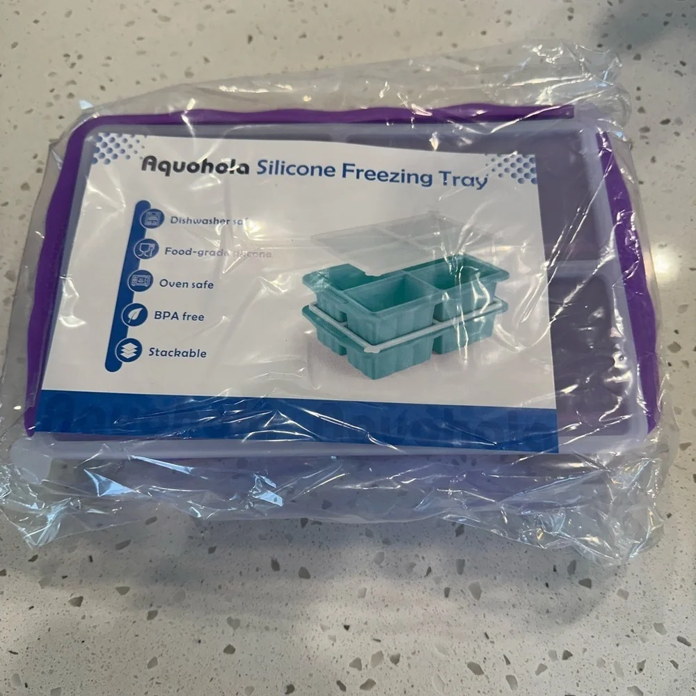 Purple Silicone Tray with Lid